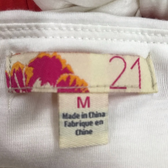 21 Strapless Orange/White M - Picture 4 of 5